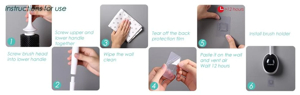 Toilet Brushes for Bathroom Wall Mount